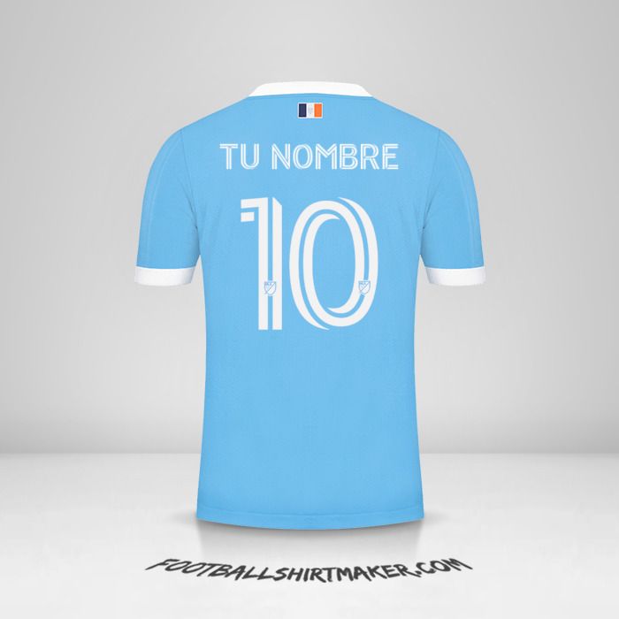 Camiseta New York City FC 2021 número 10 tu nombre