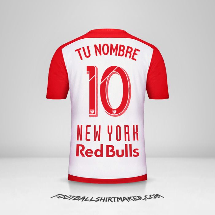 Camiseta New York Red Bulls 2015/16 número 10 tu nombre