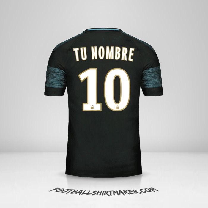 Camiseta Olympique de Marseille 2018/19 II número 10 tu nombre