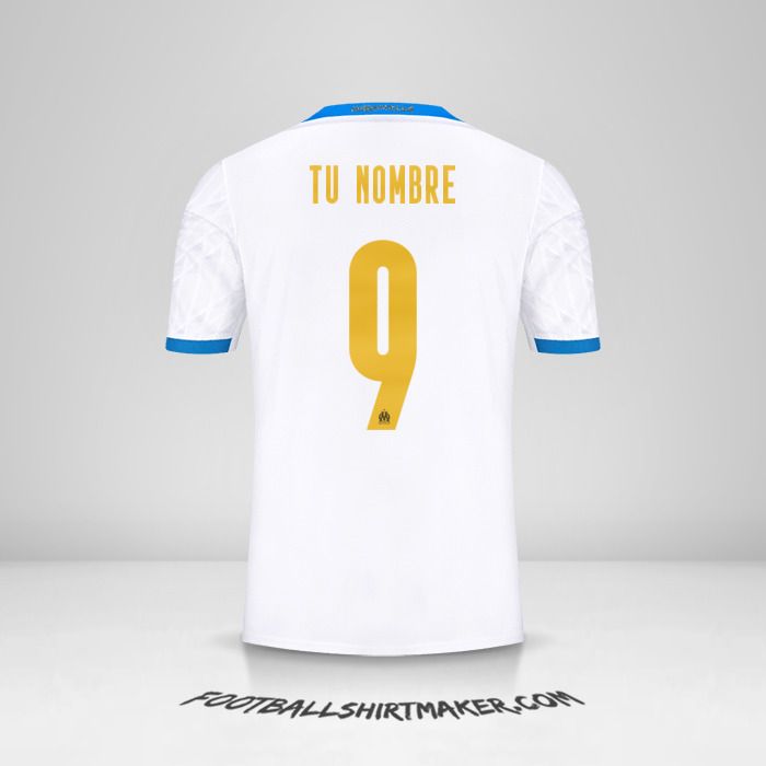 Camiseta Olympique de Marseille 2020/21 Cup número 9 tu nombre