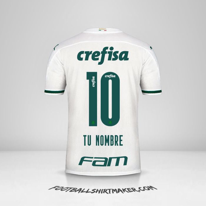 Camiseta Palmeiras 2020 II número 10 tu nombre