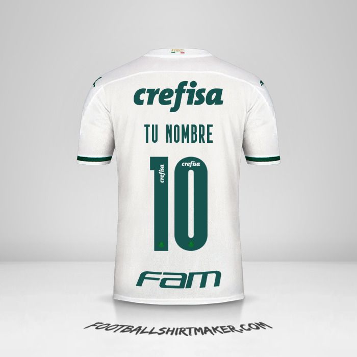 Camiseta Palmeiras Libertadores 2020 II número 10 tu nombre