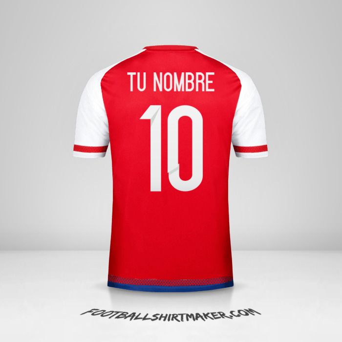 Camiseta Paraguay 2015/17 número 10 tu nombre