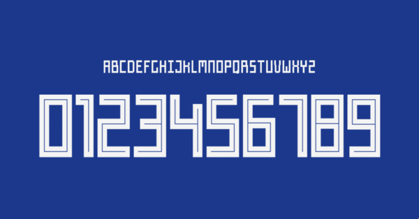 Tipografia Paraguay Camiseta Copa America 2019 II Nombres Letras Numeros Dorsales Fuente Preview 00 3430
