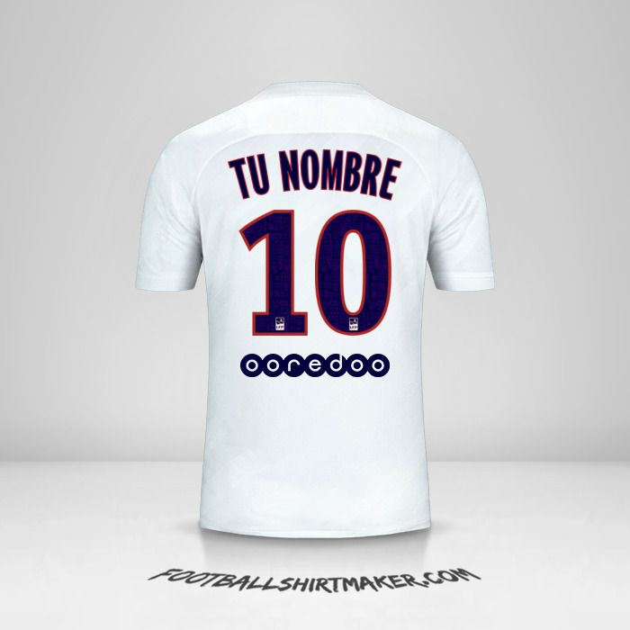 Camiseta Paris Saint Germain 2019/20 III número 10 tu nombre