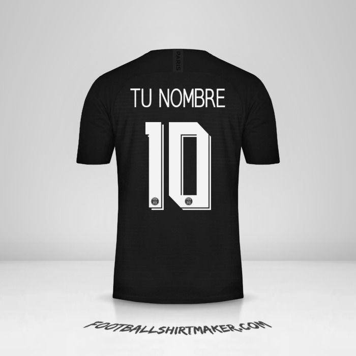 Camiseta Paris Saint Germain 2019/20 Cup IV número 10 tu nombre