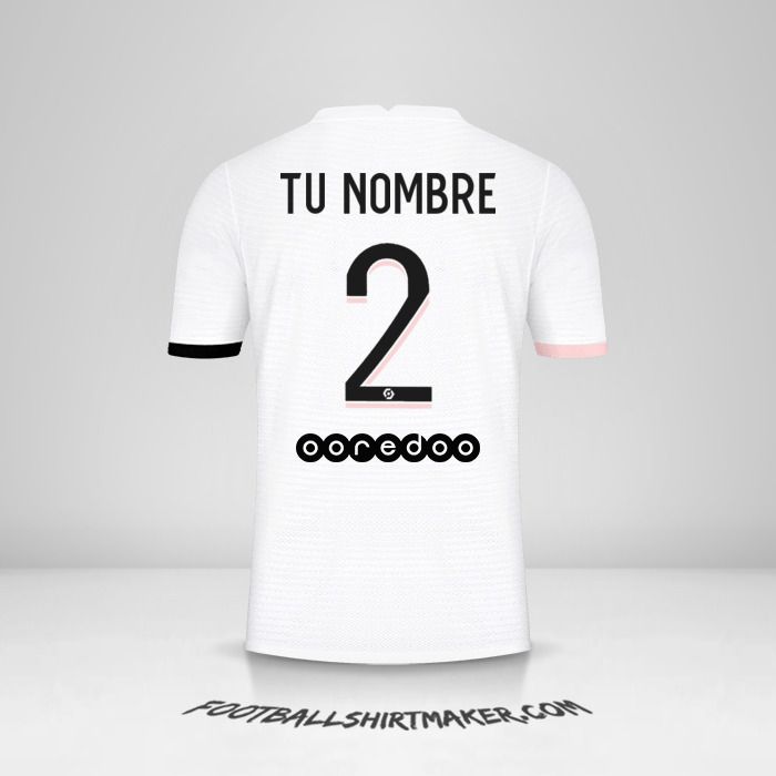 Crear camiseta Paris Saint Germain 2021/2022 II con tu Nombre y Número Crear camiseta Paris Saint Germain 2021/2022 II con tu Nombre y Número