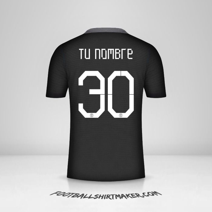 Camiseta Paris Saint Germain 2021/2022 Cup III número 30 tu nombre