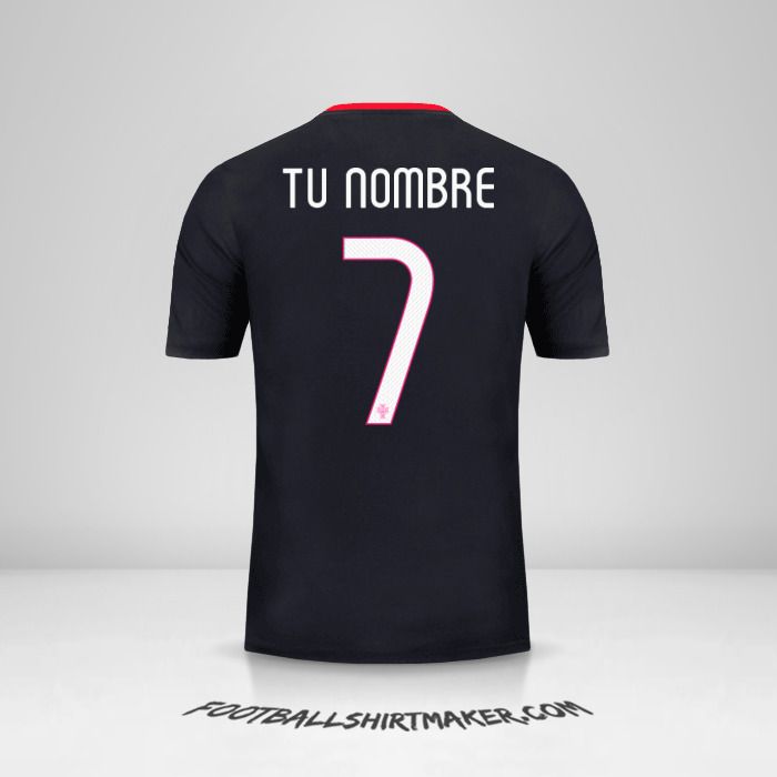 Camiseta Portugal 2015 II número 7 tu nombre