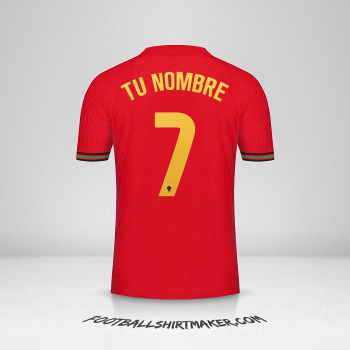 Camiseta Portugal 2020/2021 número 7 tu nombre