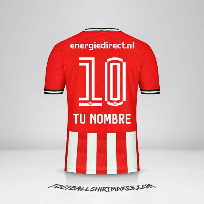 Camiseta PSV 2020/21 número 10 tu nombre