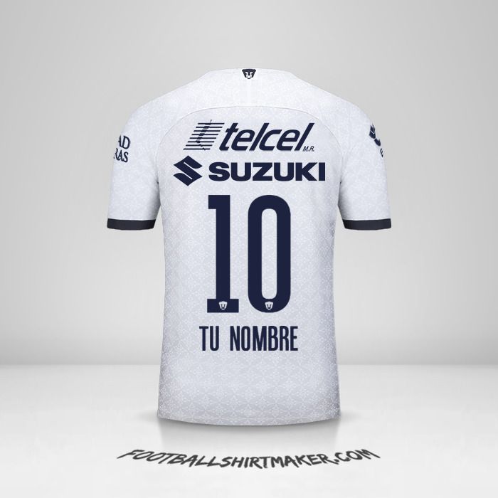 Camiseta Pumas UNAM 2019/20 número 10 tu nombre