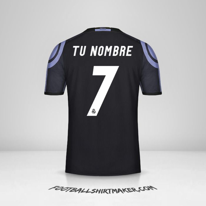 Camiseta Real Madrid CF 2016/17 III número 7 tu nombre