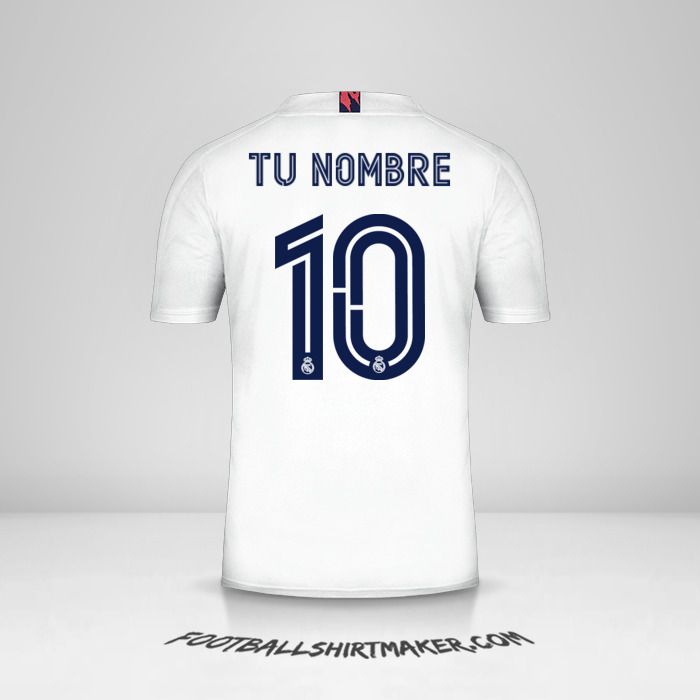 Camiseta Real Madrid CF 2020/21 Cup número 10 tu nombre