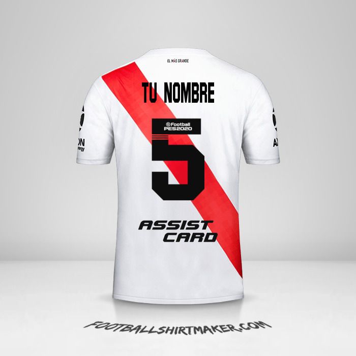 camiseta de river con numero