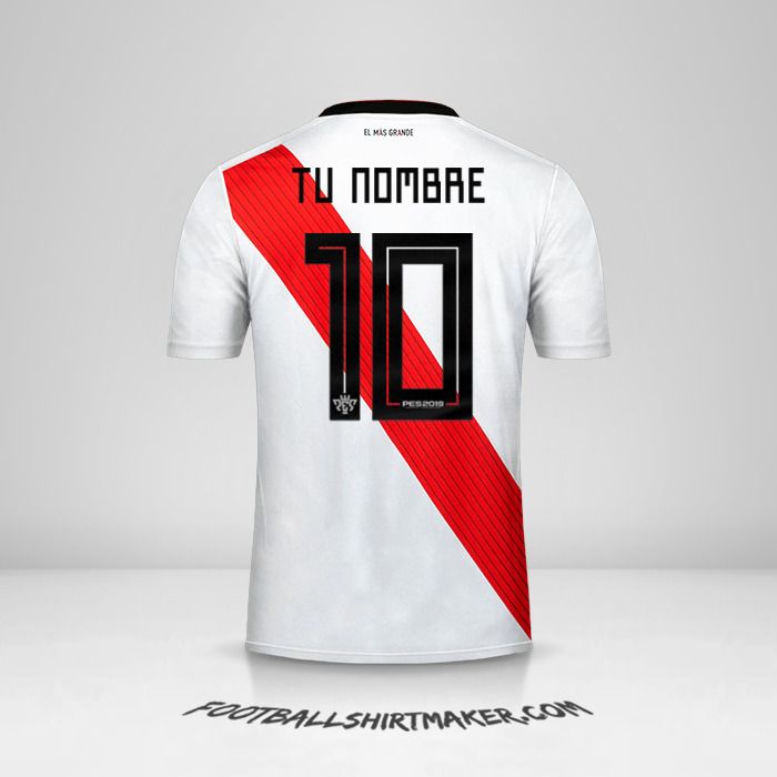 Camiseta River Plate 2019 Copas número 10 tu nombre