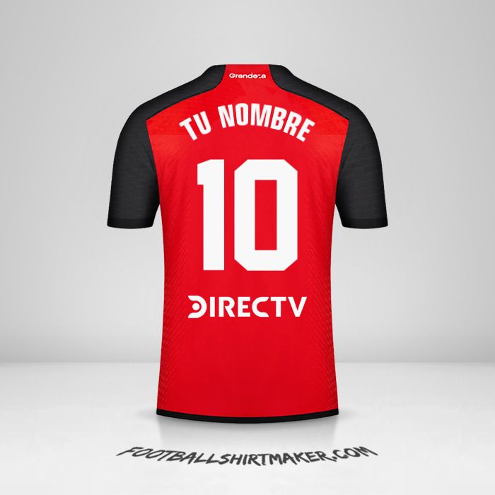 Camiseta River Plate 2023/2024 II número 10 tu nombre