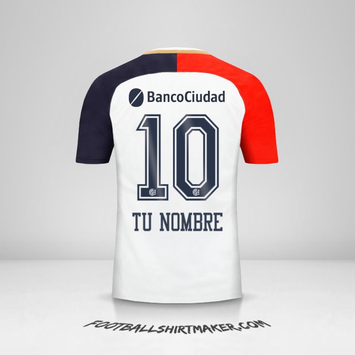 Camiseta San Lorenzo 2018 II número 10 tu nombre