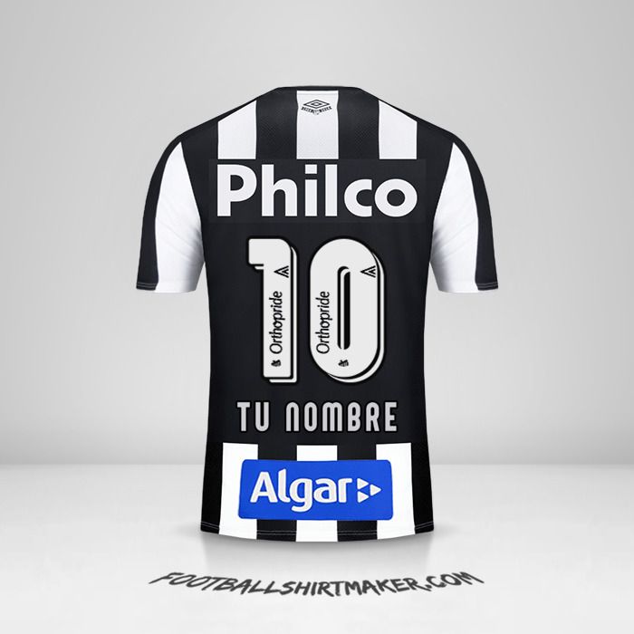 Camiseta Santos FC 2019 II número 10 tu nombre