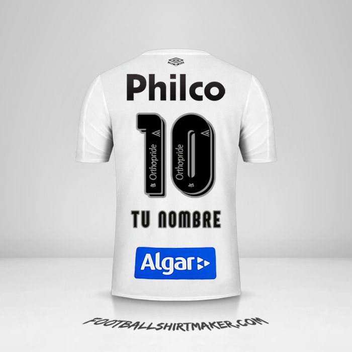 Camiseta Santos FC 2019 número 10 tu nombre