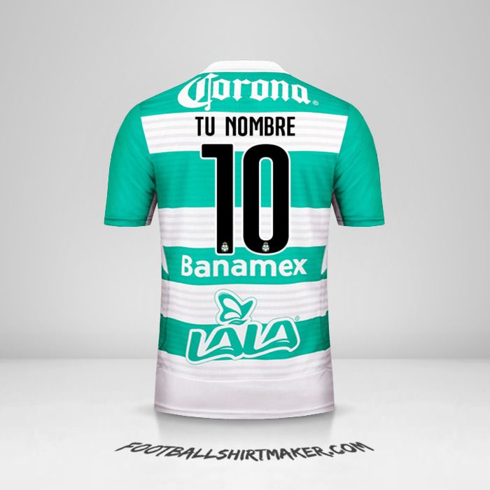 Camiseta Santos Laguna 2015/16 número 10 tu nombre