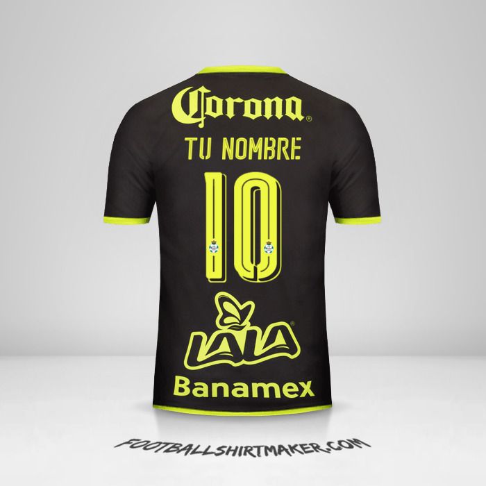 Camiseta Santos Laguna 2016/17 II número 10 tu nombre
