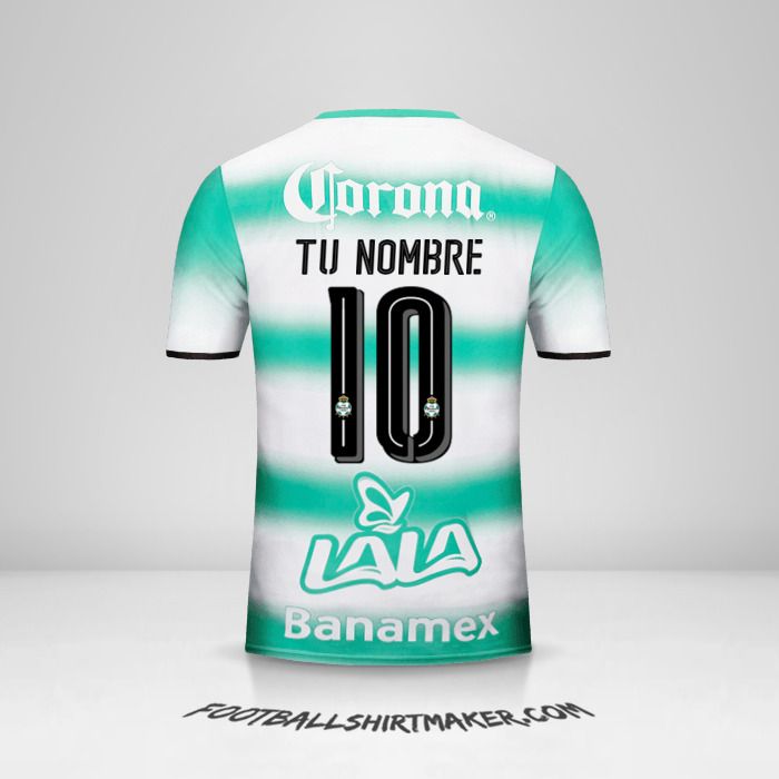 Camiseta Santos Laguna 2016/17 número 10 tu nombre