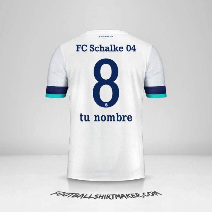 Camiseta Schalke 04 2019/20 II número 8 tu nombre