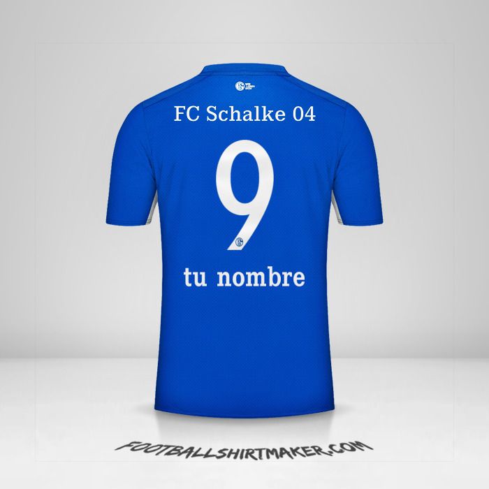 Camiseta Schalke 04 2021/2022 número 9 tu nombre