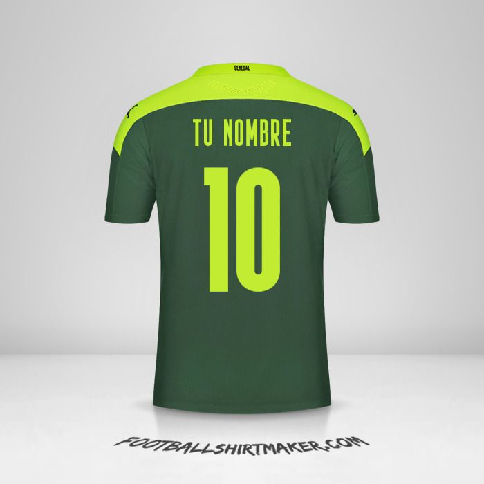 Camiseta Senegal 2020/2021 II número 10 tu nombre