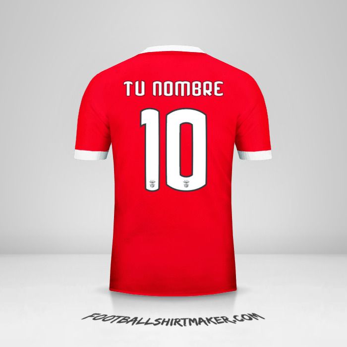 Camiseta SL Benfica 2017/18 Cup número 10 tu nombre