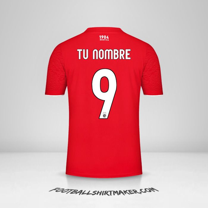 Camiseta SL Benfica 2021/2022 UCL número 9 tu nombre