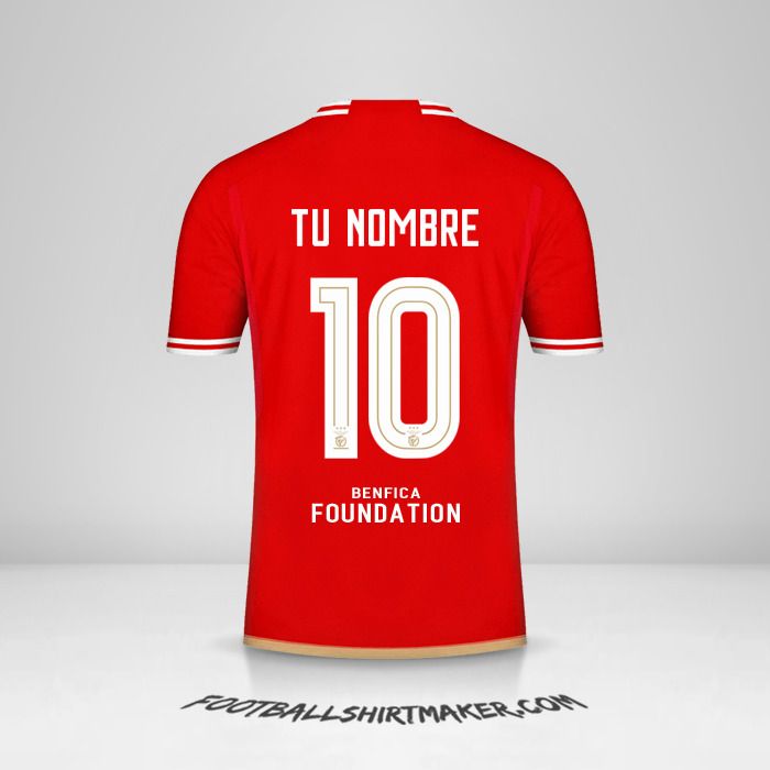 Camiseta SL Benfica 2023/2024 UCL número 10 tu nombre