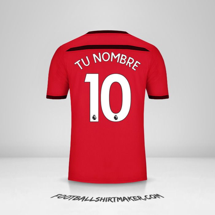 Camiseta Southampton FC 2018/19 III número 10 tu nombre