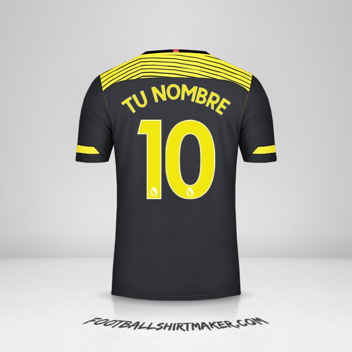 Camiseta Southampton FC 2019/20 II número 10 tu nombre