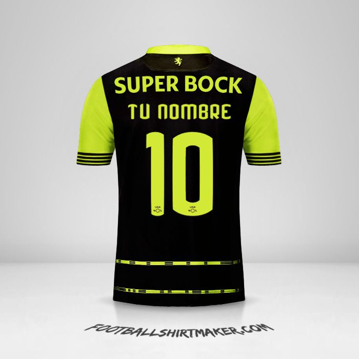 Camiseta Sporting Clube 2017/18 II número 10 tu nombre