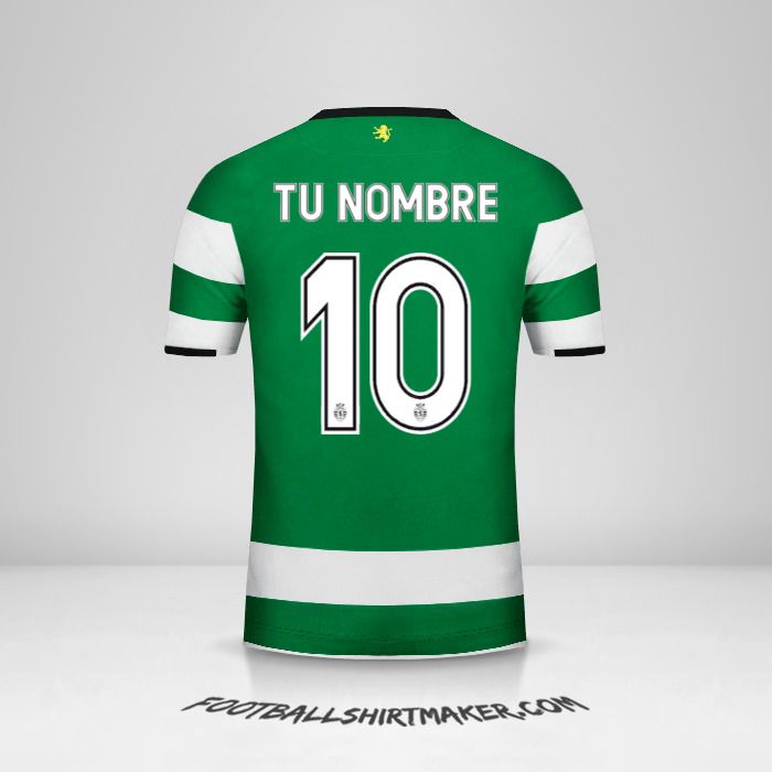 Camiseta Sporting Clube 2017/18 Cup número 10 tu nombre