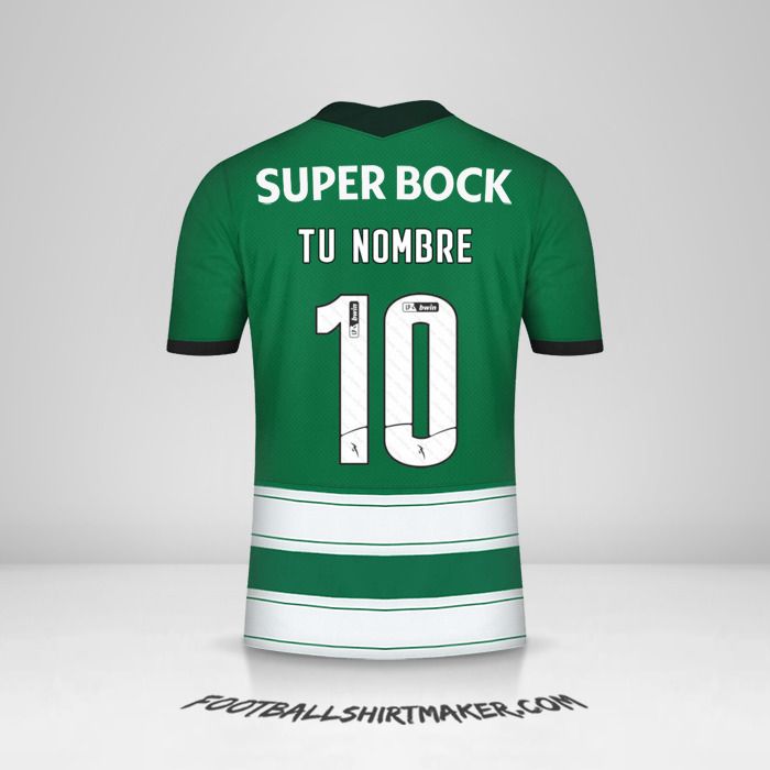Camiseta Sporting Clube 2022/2023 número 10 tu nombre