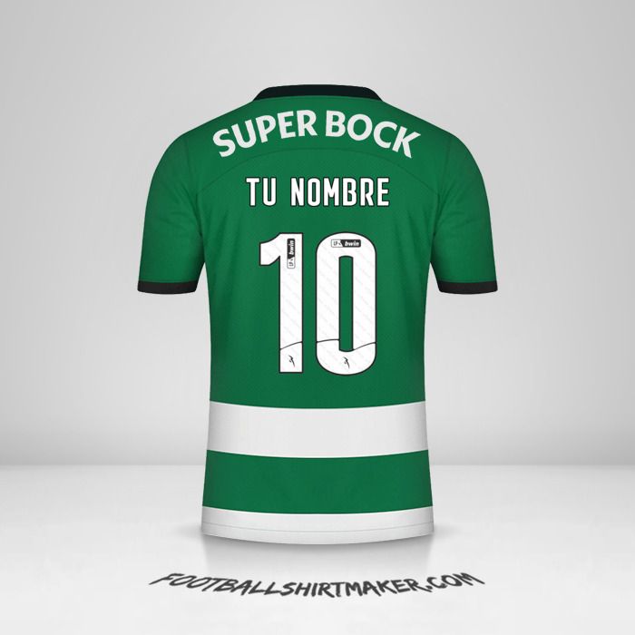 Camiseta Sporting Clube 2023/2024 número 10 tu nombre