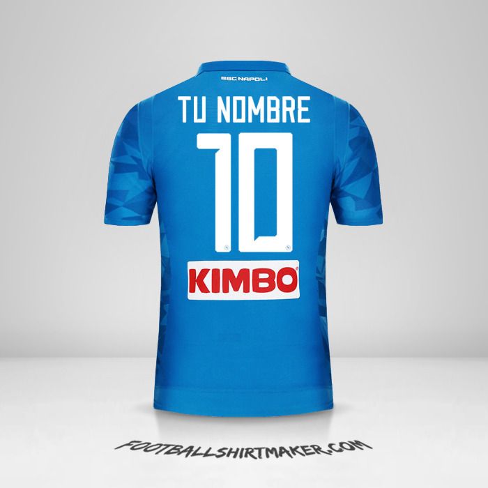 Camiseta SSC Napoli 2018/19 número 10 tu nombre