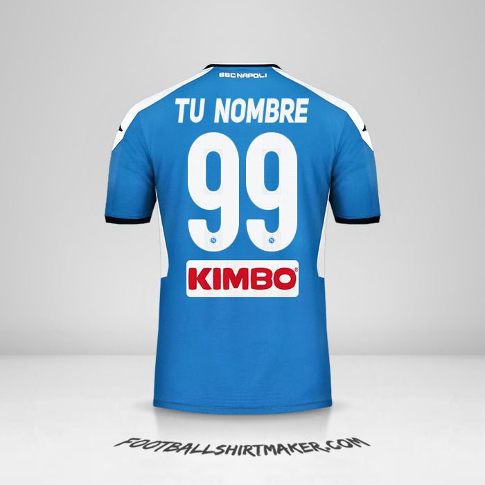 Camiseta SSC Napoli 2019/20 número 99 tu nombre