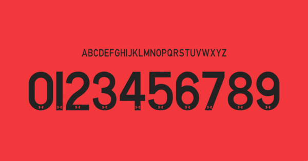 Tipografia Toluca Fc Camiseta 2021 2022 Nombres Letras Numeros Dorsales Fuente Preview 01 4232