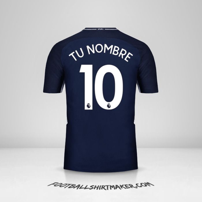 Camiseta Tottenham Hotspur 2017/18 II número 10 tu nombre