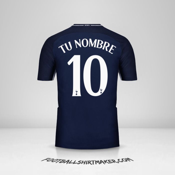 Camiseta Tottenham Hotspur 2017/18 Cup II número 10 tu nombre