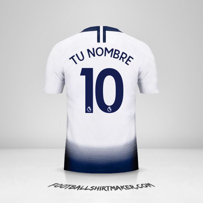 Camiseta Tottenham Hotspur 2018/19 número 10 tu nombre