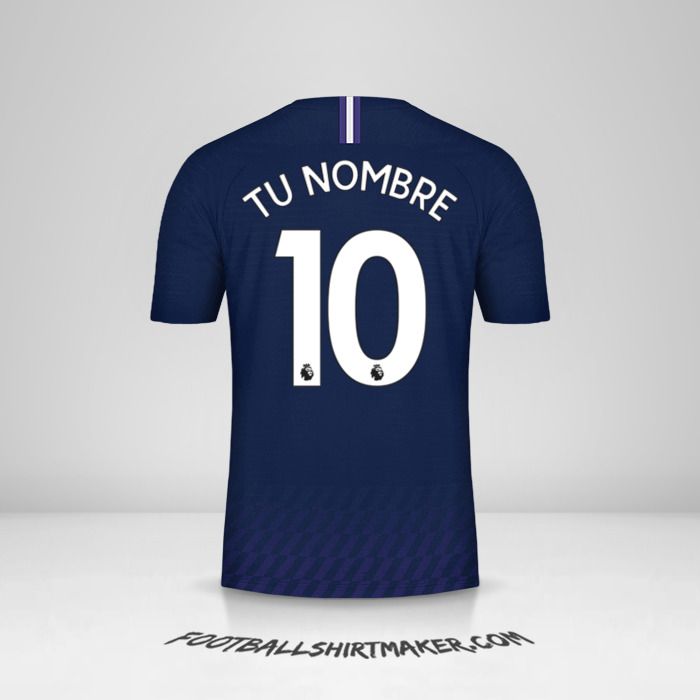 Camiseta Tottenham Hotspur 2019/20 II número 10 tu nombre