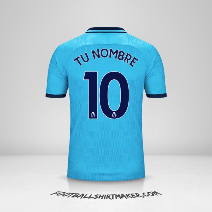 Crear camiseta Tottenham Hotspur 2019/20 III con tu Nombre y Número