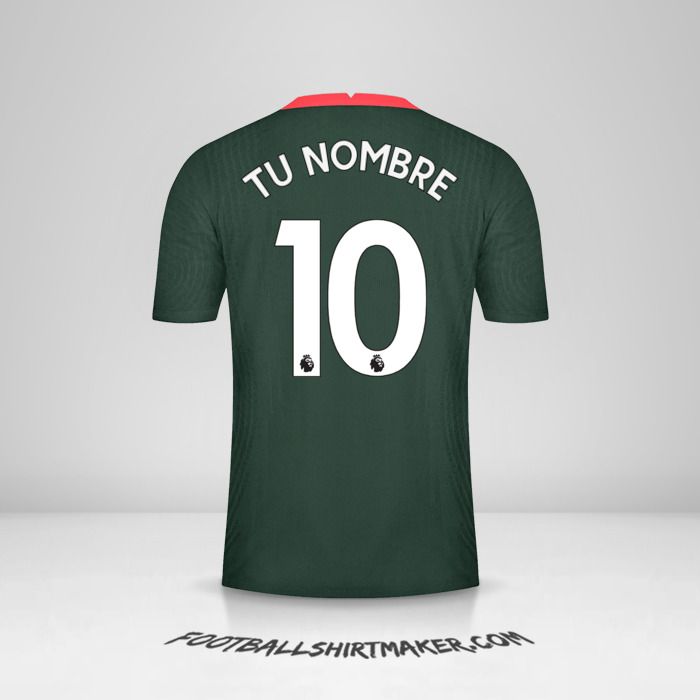 Camiseta Tottenham Hotspur 2020/21 II número 10 tu nombre