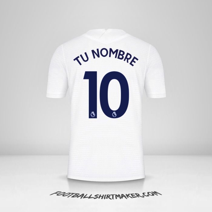 Camiseta Tottenham Hotspur 2021/2022 número 10 tu nombre