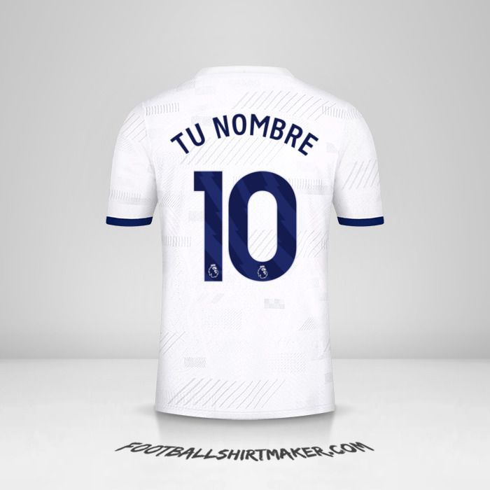 Camiseta Tottenham Hotspur 2023/2024 número 10 tu nombre